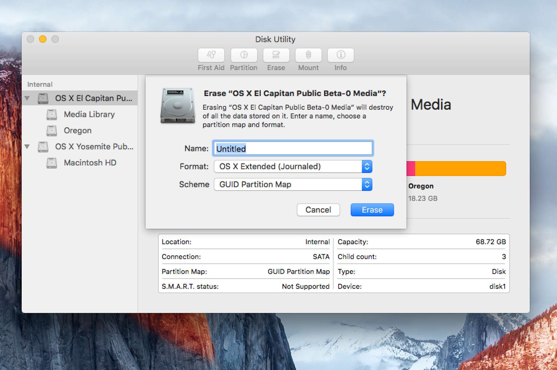 Format hard drive for mac os x install